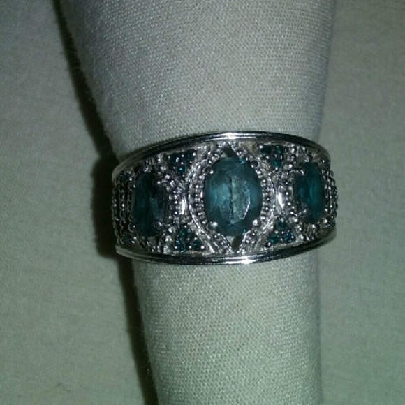 Silver/Sapphire Ring