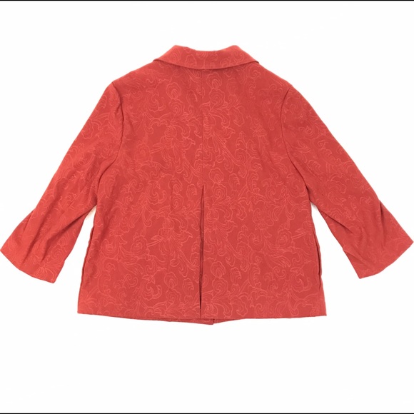 Orange Jacket Blazer with quarter length sleeves - Picture 2 of 4