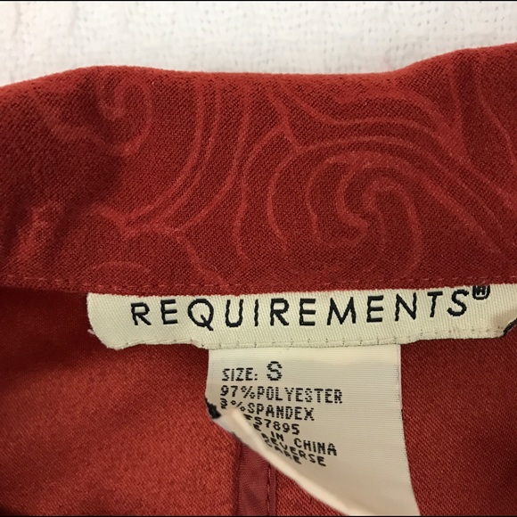 Orange Jacket Blazer with quarter length sleeves - Picture 3 of 4