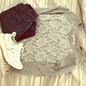 🔥Final Markdown🔥Energie Lace Overlay Sweatshirt