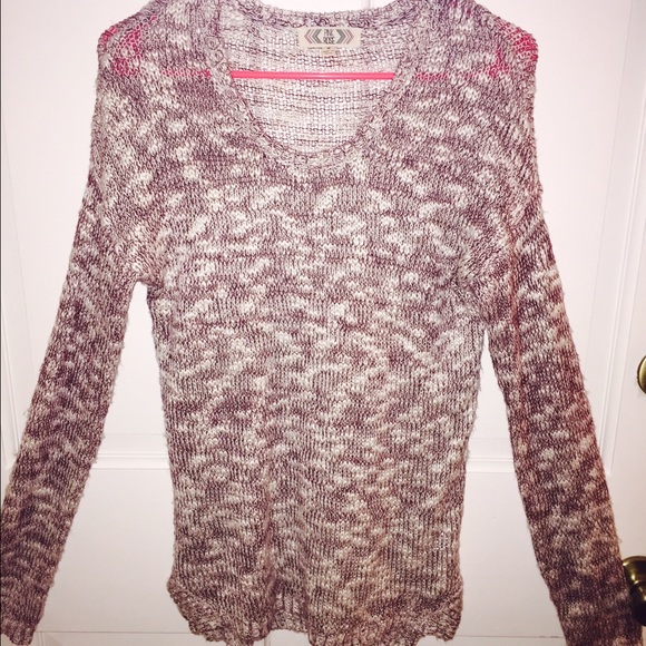 Red and white cozy sweater!