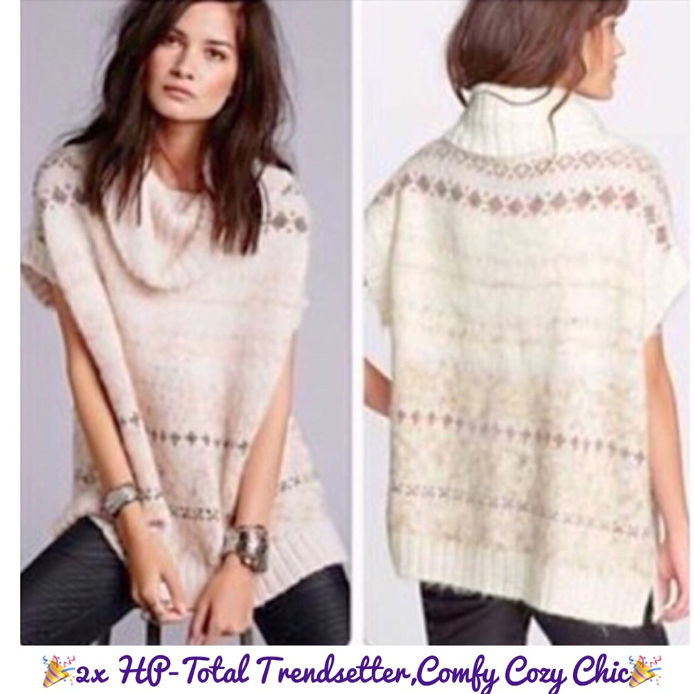 **SOLD** Free People Snow Bunny Fair Isle sweater, NWT