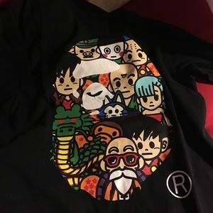 Bape t shirt dragon ball z