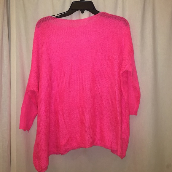 Hot pink sweater