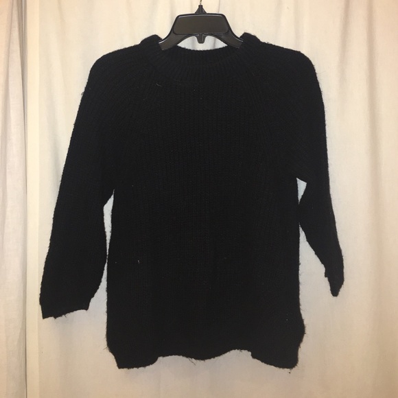 Black knit sweater