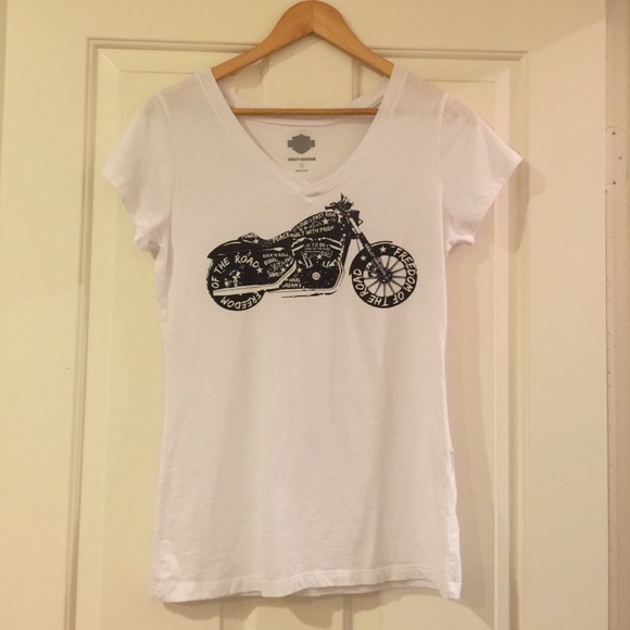 Harley Davidson v-neck tshirt