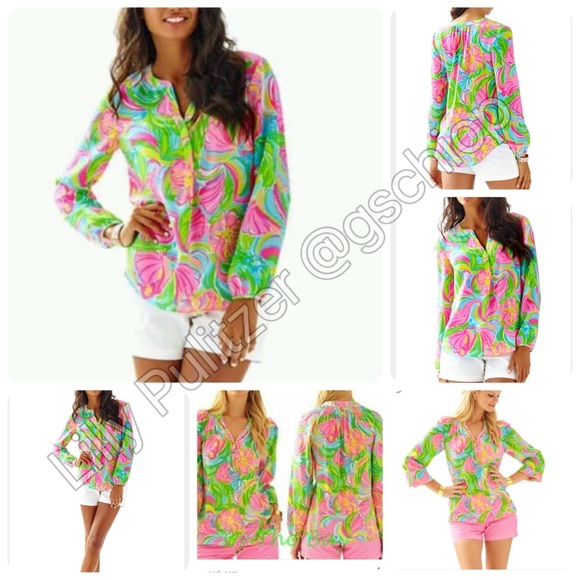 Lilly Pulitzer Stacey Top - Picture 2 of 4