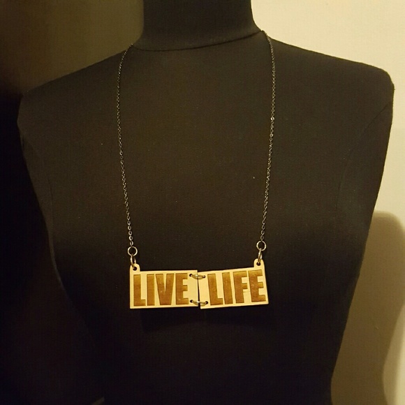 Good Wood Jewelry - Good Wood Unisex Live Life Necklace