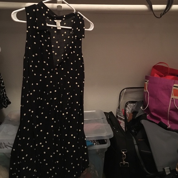 High low polkadot dress