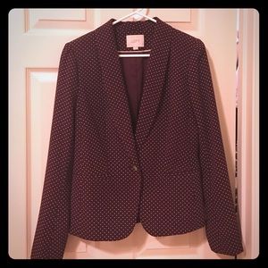 Loft polka dot blazer