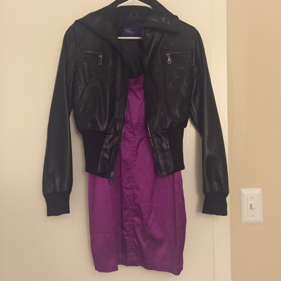 F21 Fuchsia Pink Purple Mini Dress - Worn Once - Picture 2 of 4