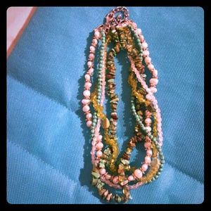 Turquoise/Green Pearl Necklace