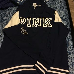 Pink Half zip Sweater
