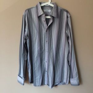 Sold! Calvin Klein men's striped button down