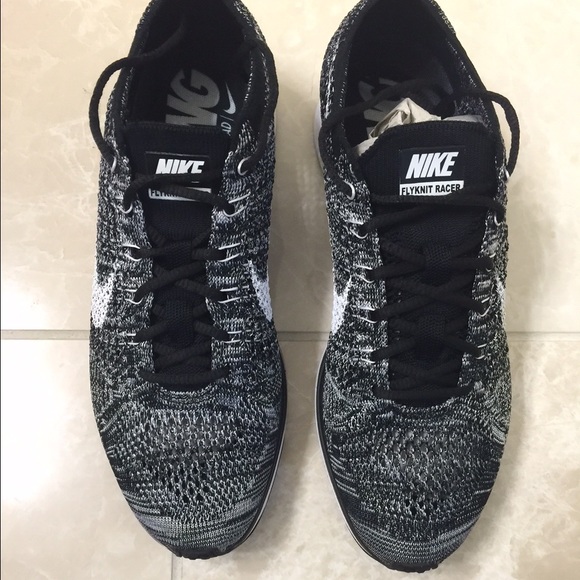 SOLD---Nike Flyknit Racers-Oreos - Picture 3 of 4