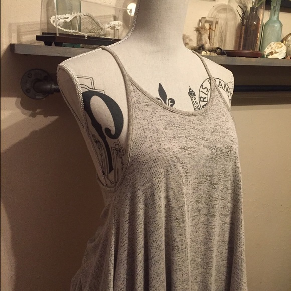 Beige Tank Top • Tunic Length