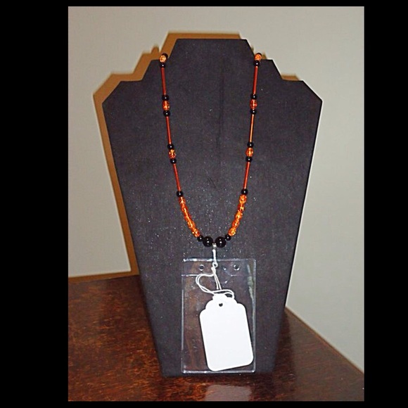 Black/Orange lanyard