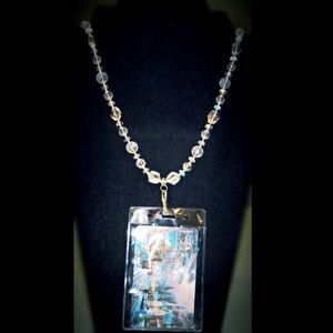 Clear Crystal lanyard