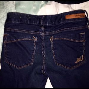 Express Stella skinny jeans dark rinse