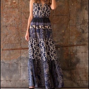 Gypsy 05 silk halter tired dress S