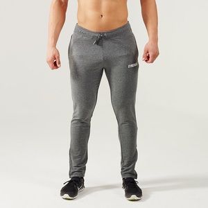 GYMSHARK pioneer tapered bottoms charcoal