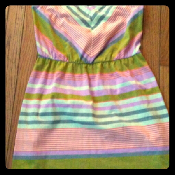 Strip less dress