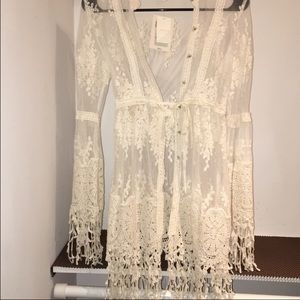 BRAND NEW Crocheted cardigan