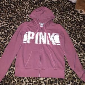 VS Pink Zip Up Hoodie