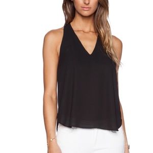 Three Eighty Two racerback top in black