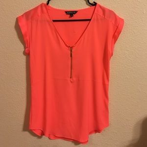 Express zip up blouse