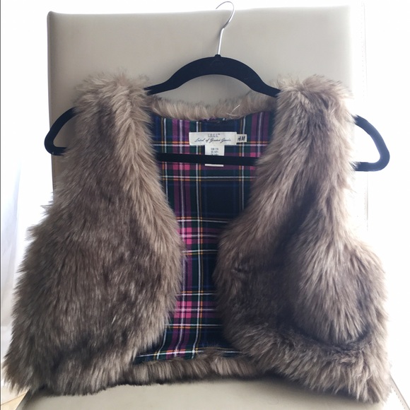 H&M fur vest.