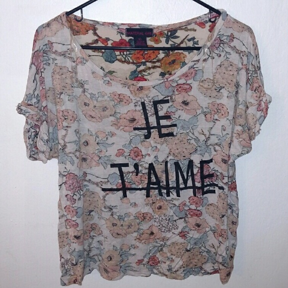Material Girl (Macy's) floral tee