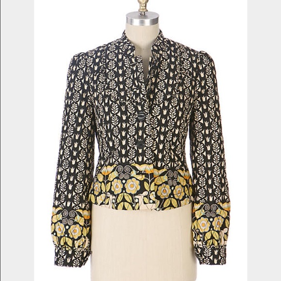 Elevenses Anthropologie quilted fall jacket 8/M - Picture 2 of 4