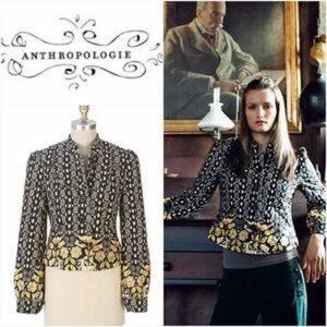 Elevenses Anthropologie quilted fall jacket 8/M