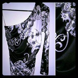 One shoulder mini dress