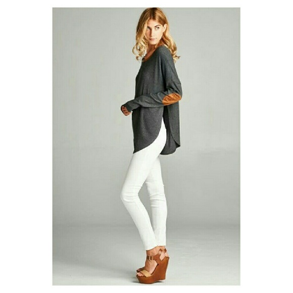 //SALE//  Long Sleeve Tunic, Cranberry - Picture 2 of 2