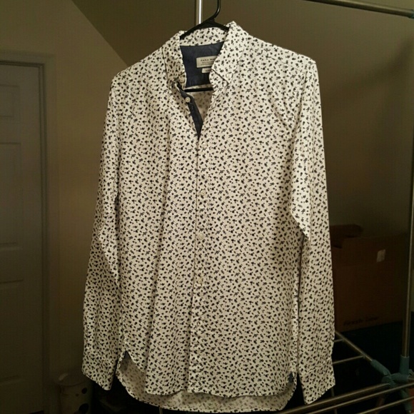 Zara Man Floral Button Up