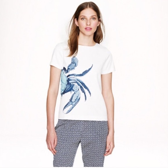 J. Crew crab top Aqua pool size 2 XS