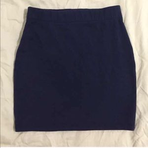 H&M - Navy blue cotton skirt