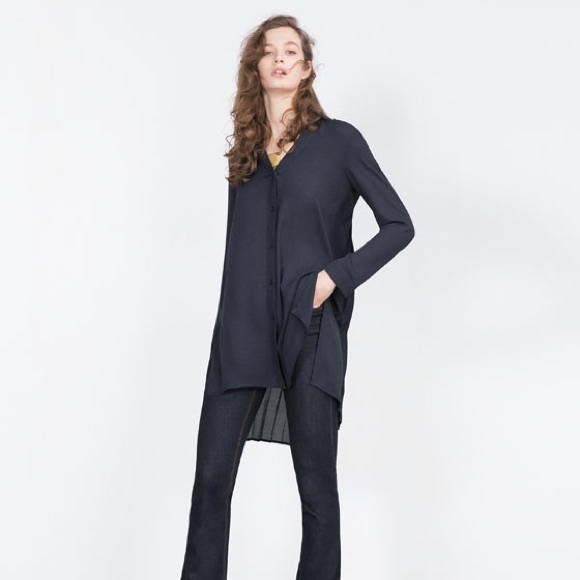 Zara Basic - Pleated Blouse