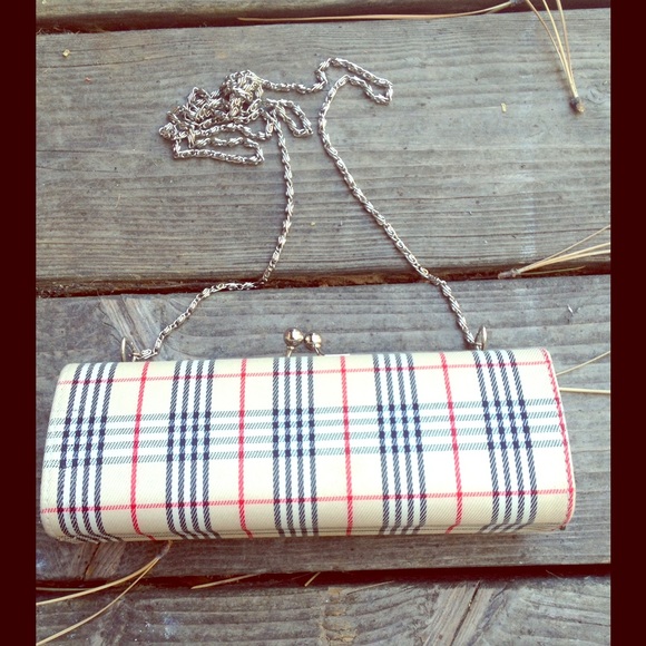 Plaid clutch and/or crossbody bag.