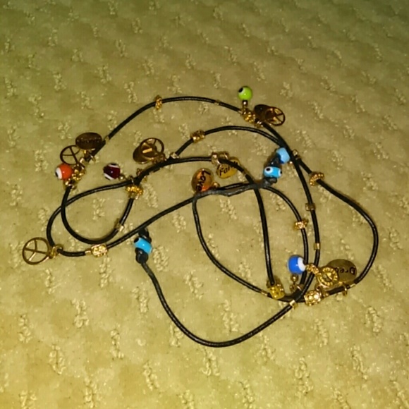 Costa Rican charm wrap bracelet.