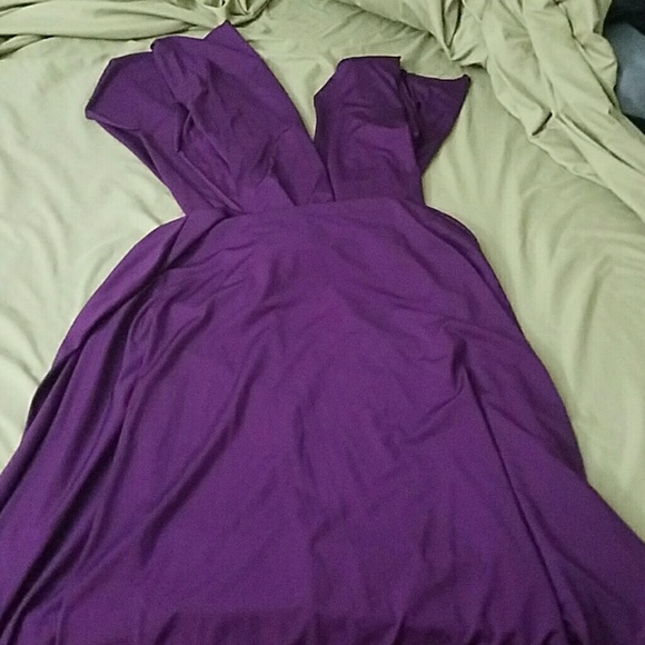 Purple Infinity Wrap Dress