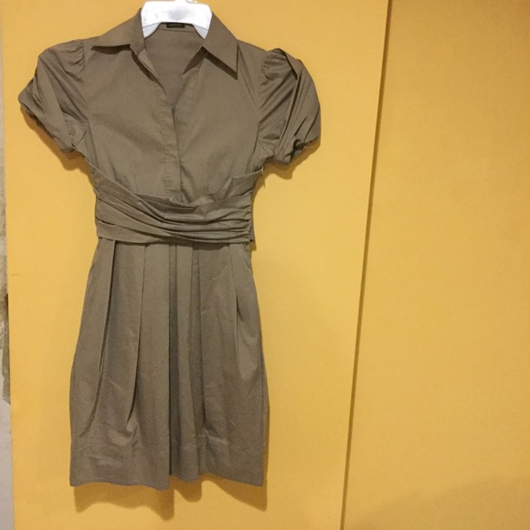 Tan BCBG Maxazria dress