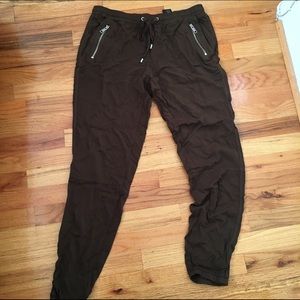 H&M Drawstring Olive Green Pants