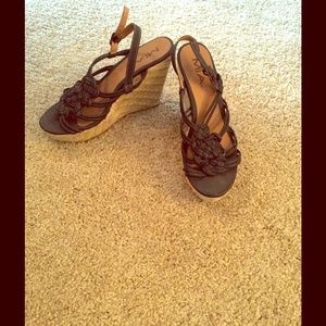 MIA Black and cork wedges!
