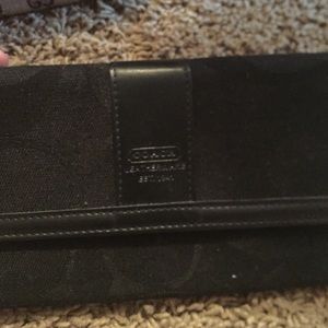 Black coach wallet authentic