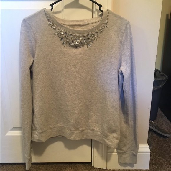 Abercrombie sweater with jewels