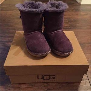 Uggs Purple Bailey Bow 10 Toddler