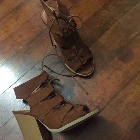Suede heels